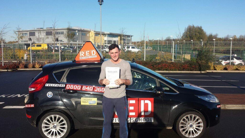 Gabriel Fell pass driving test with RED Driving school