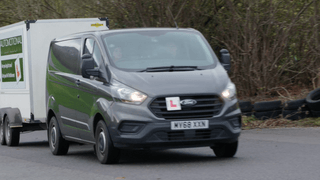 learner towing a trailer